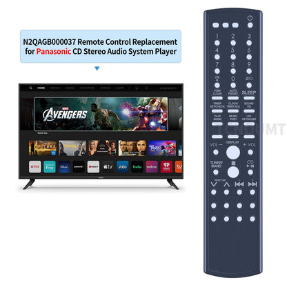 N2QAGB000037 Replacement Remote Control For Panasonic SA-EN25 SA-EN25P SA-EN26