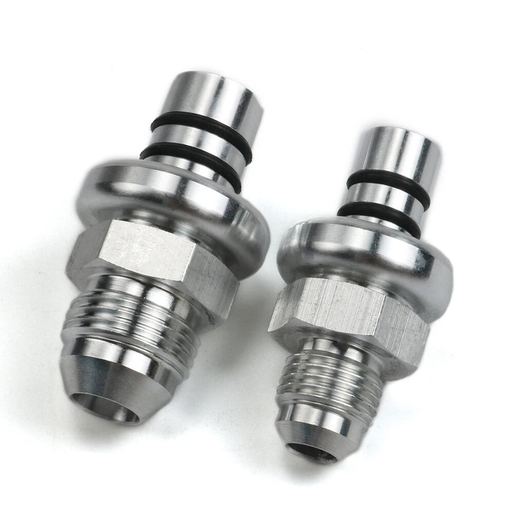 Billet -6an And -8an Fuel Rail Adapter Kit For 1986-1998 Mustang Billet