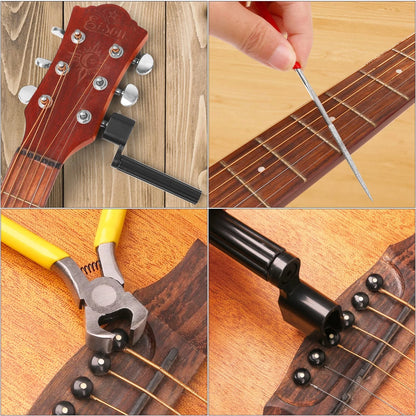72PCS Guitar Tool Kit Repair Maintenance Accessories Small,