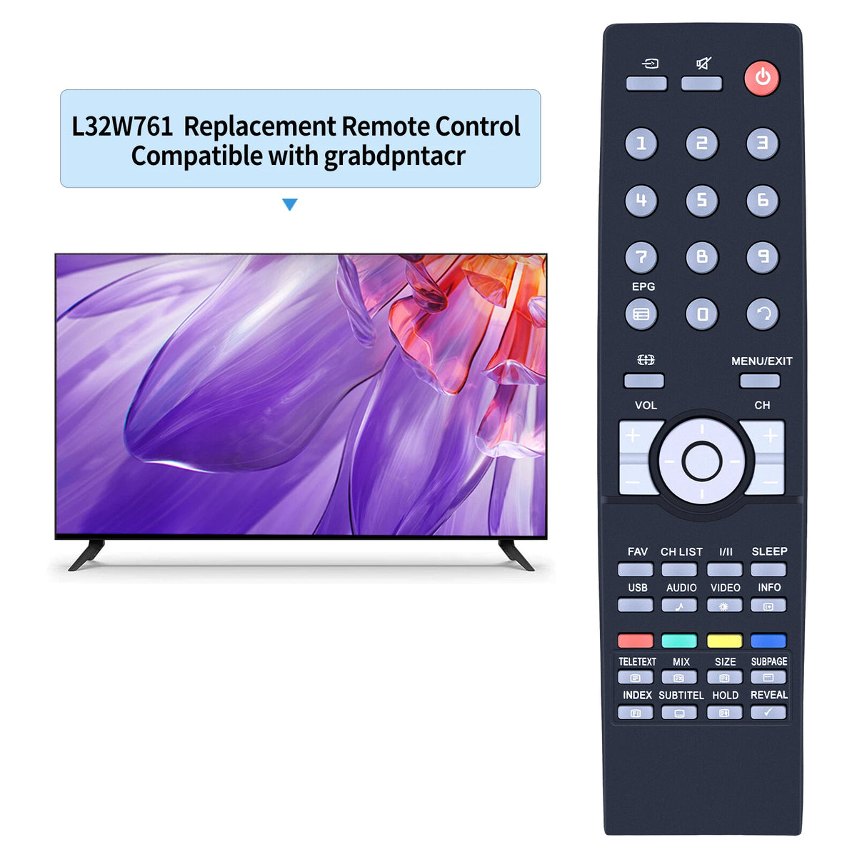 Remote Control For AOC TV L32W761 L37W431 LE40H137M L22W931 L26W831 L32W961