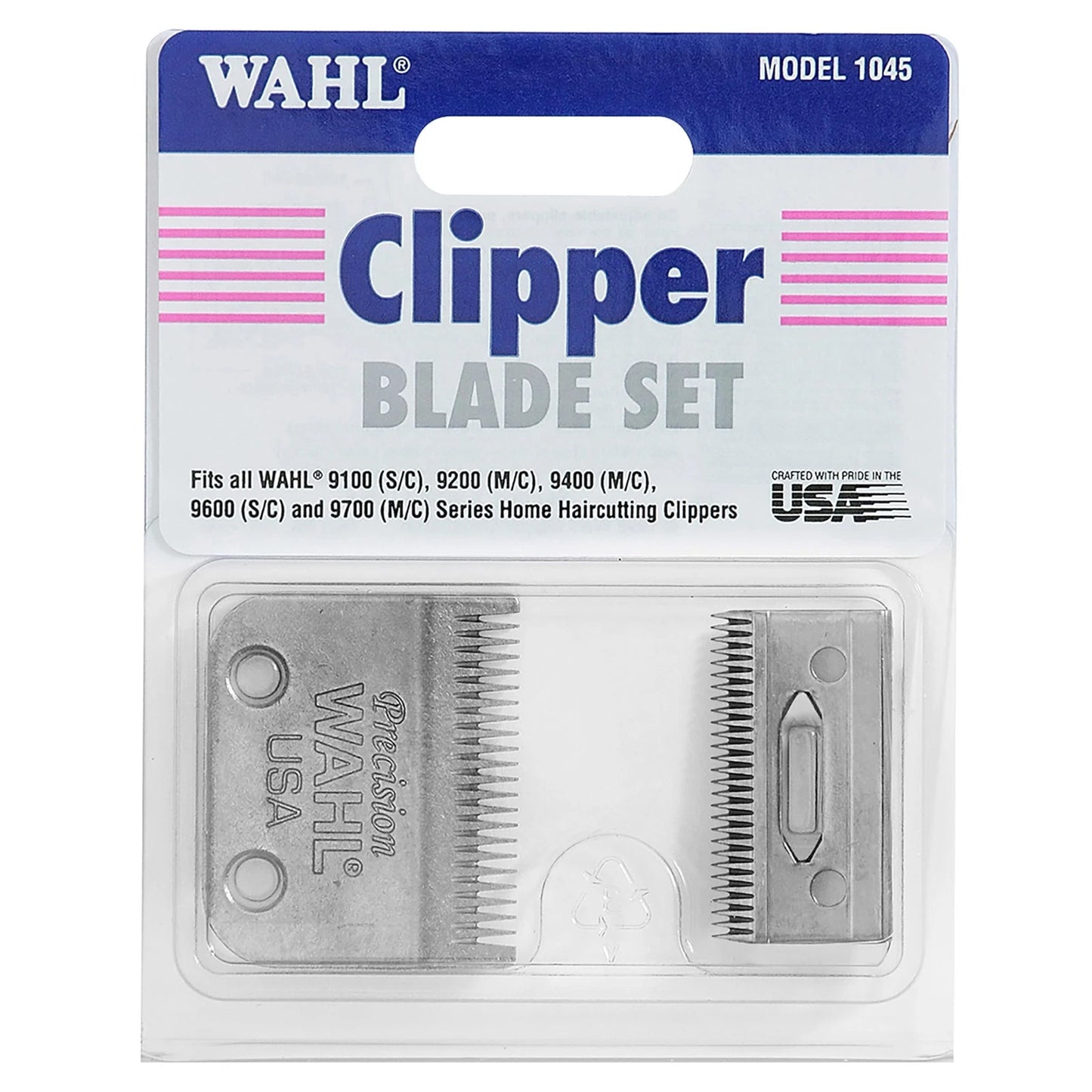 Wahl 1045 Blade Set 2 Piece Set, Silver
