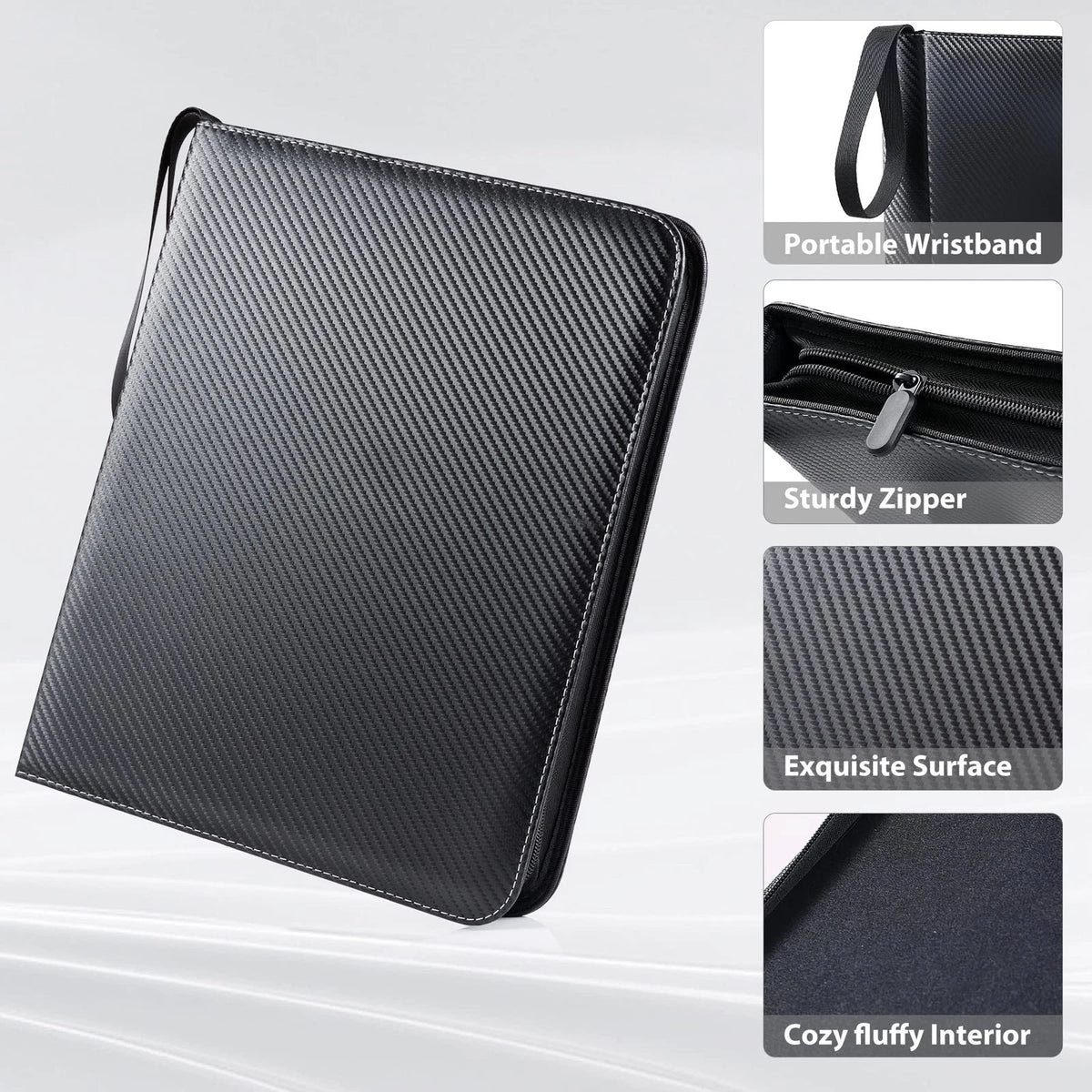 WOT I Trading Card Binder, 900 Pockets Sleeves with 900 Pockets, Black