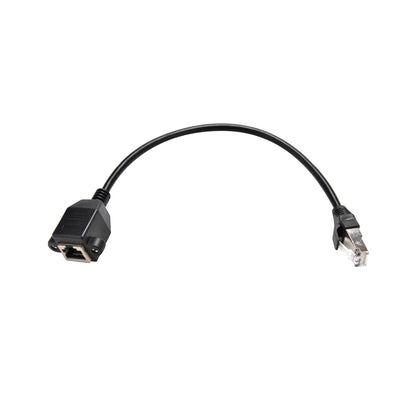 RJ45 M to F Screw Panel Mount Ethernet Cable LAN Network Extension Cable cc