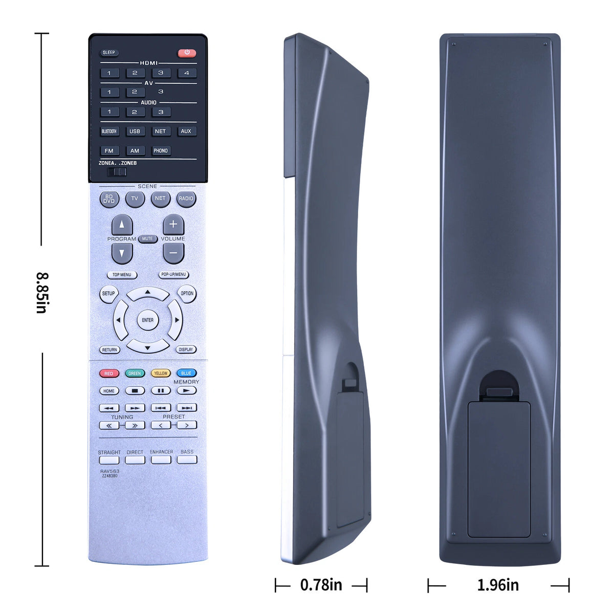 RAV563 ZZ48380 Remote Control For Yamaha AV Receiver RXA680 RX-A680