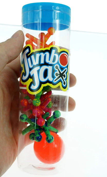 JA-RU Jumbo Jax Toy Set (3 Pack) Soft Rubber Jacks Game 3 Packs,