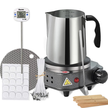 BBAXI Candle Making kit with Hot Plate,Wax hot plate making 1, gray