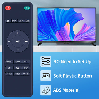 Replacement Remote Control For Bomaker Odine 3 Voice Remote Audio