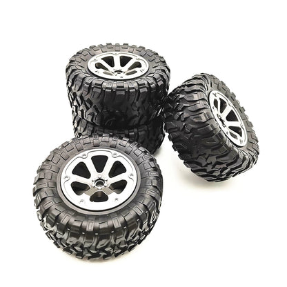 4x 73.8*32.4mm Rubber Wheel Tire Rim For WPL B16 B36 B-14 C14 1/16 RC Car Truck