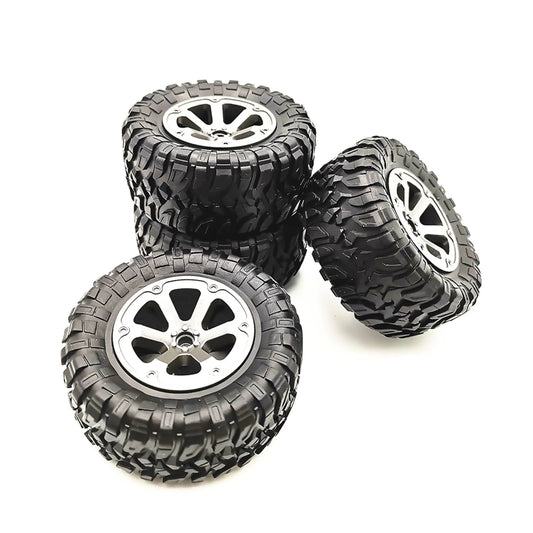 4x 73.8*32.4mm Rubber Wheel Tire Rim For WPL B16 B36 B-14 C14 1/16 RC Car Truck