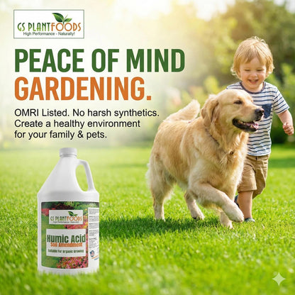 GS Plant Foods Humic Acid Soil Amendment – Leonardite-Derived Liquid 36 OZ