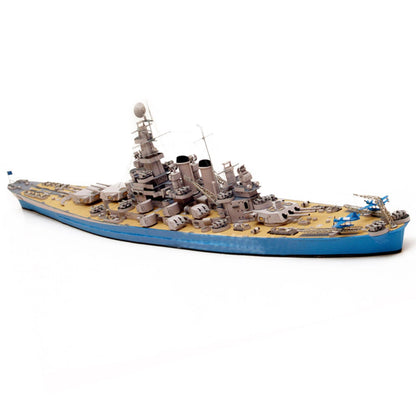 21in 1/400 US NAVY BB-55 Battleship Paper Model Unassembled Military Ornaments