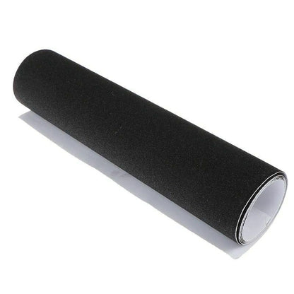 2Pcs Black Skateboard Stickers 84 * 23cm Pro Skating Board Sandpaper Grip Tape^