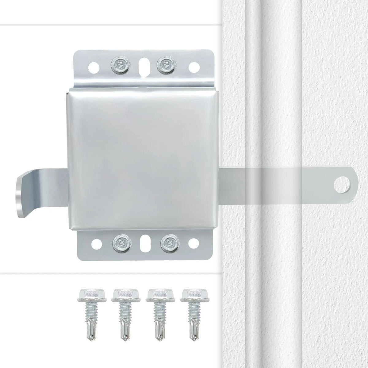 QZATTCAEN Garage Door Side Lock, Galvanized Steel Inside Deadlock for 0