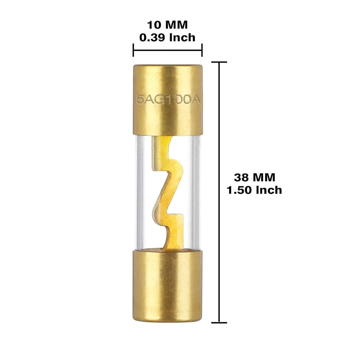 Carviya in-line AGU Fuse Holder for 4-10 Gauge AWG Wire / 6 & 8 1 Pack