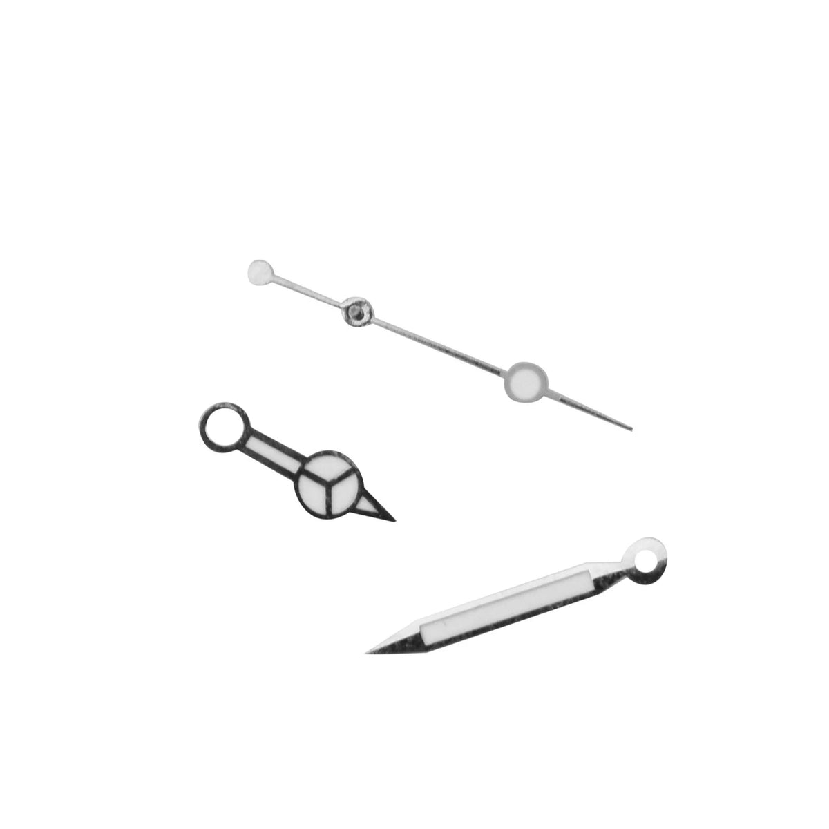 Silver Plated Watch Hands Kit Compatible With ETA 2824 Tudor Submariner D