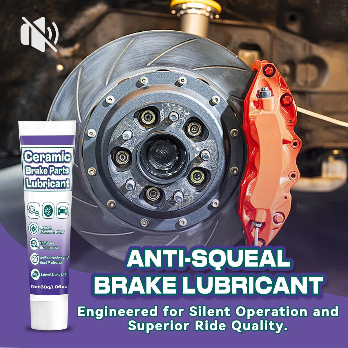AstraVox Anti-Seize & Squeal Ceramic Brake Grease for 1 fluid ounce