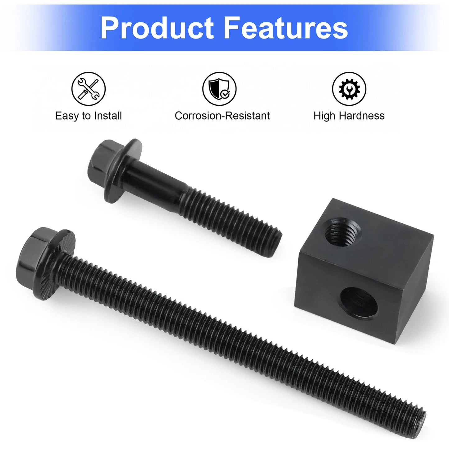 Alternator Pump Pulley Adjuster kit with Mounting Bolts/Nuts for Hyundai Kia