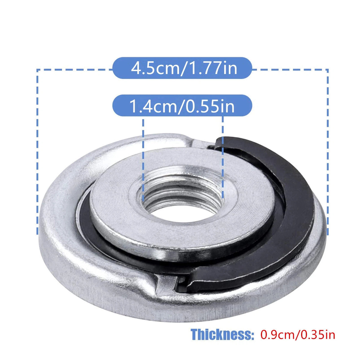 Two M14 Pressing Flanges Quick Release Fastener for Grinder Discs and Cup Wheels