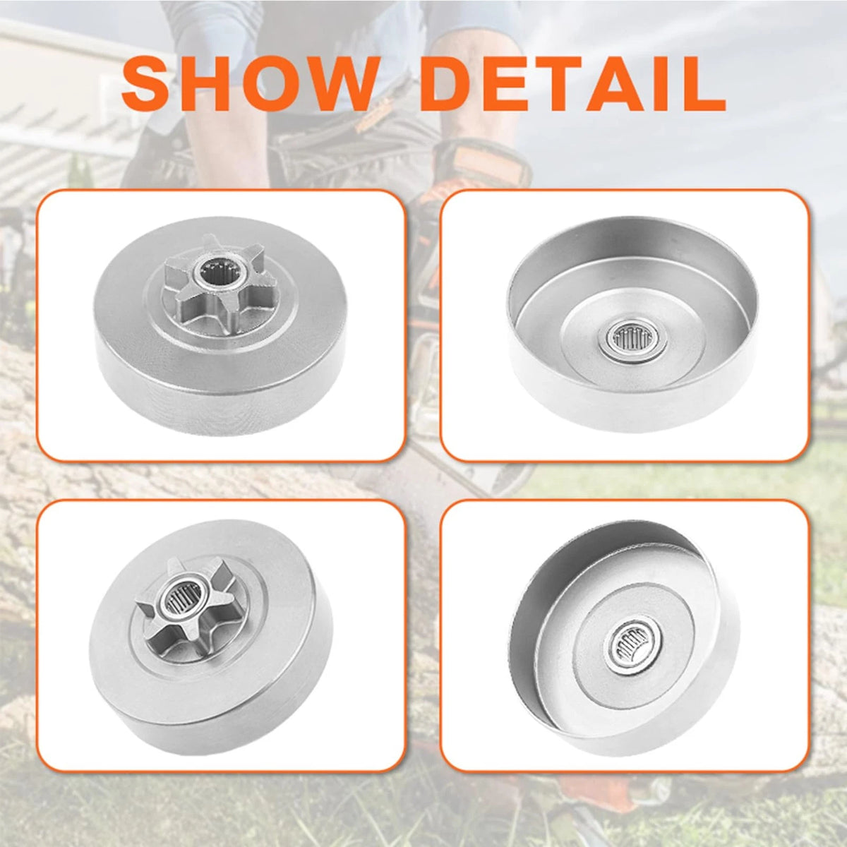 Mtanlo 3/8-6T Spur Sprocket 3/8-6t-for Husqvarna 36 41 136 137 141 142 235
