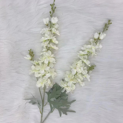 FERIAL Artificial Delphinium Flowers White Larkspur Faux Snapdragon