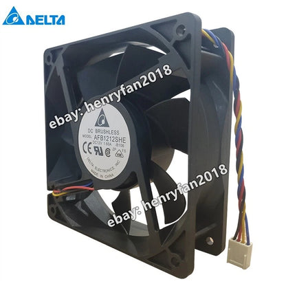Delta Fan AFB1212SHE DC 12V 1.6A 120*120*38MM 4-Pin Server Case Cooling Fan
