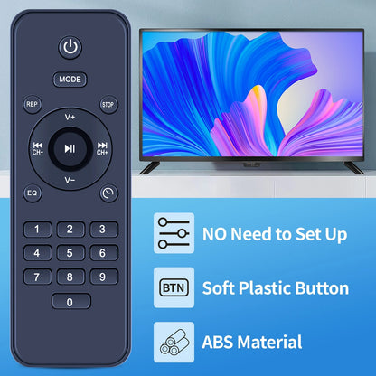 Remote Control For KLIM Boombox B4 CD Player Portable Audio System