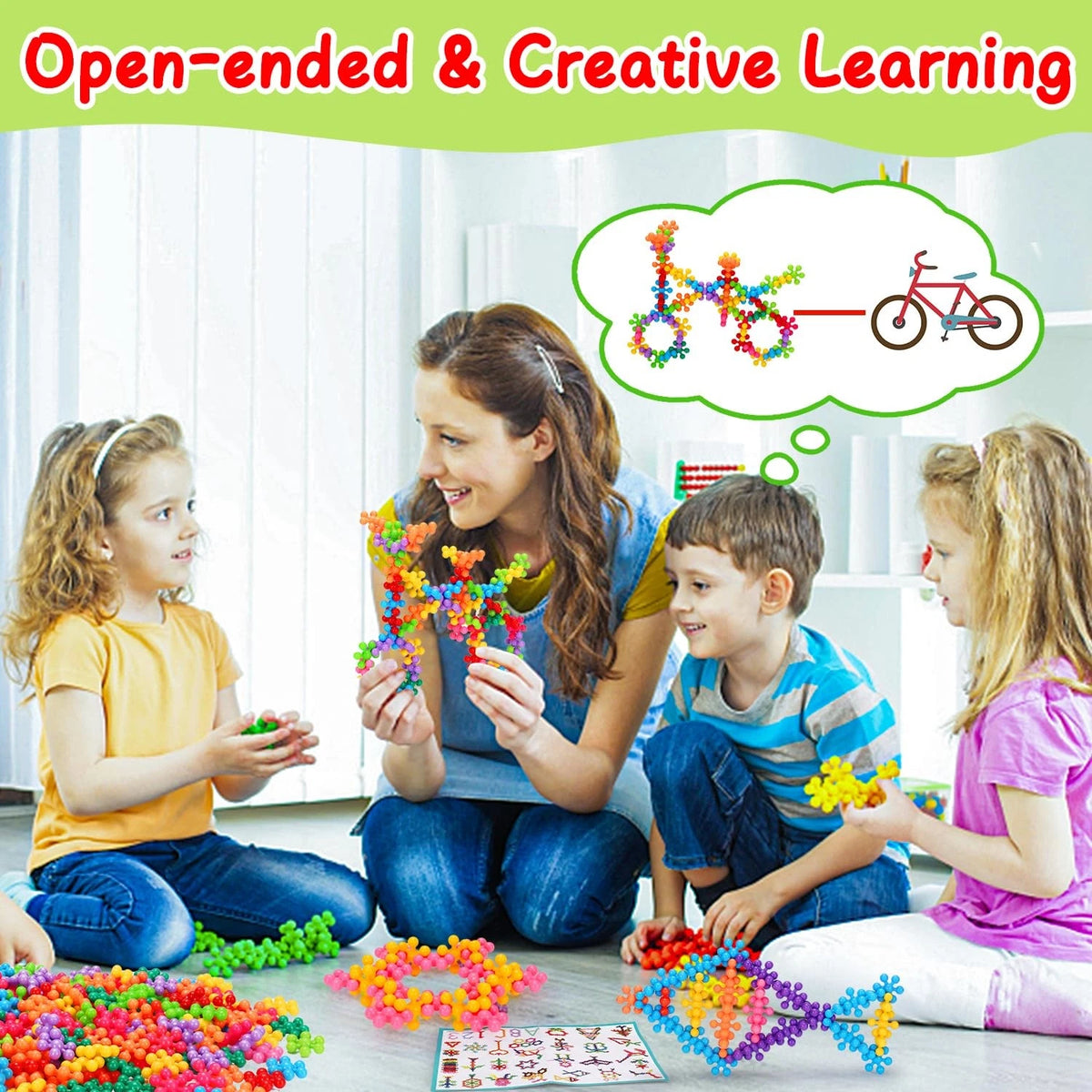 Kids Building STEM Toys for 3 4 5 6+ Year Old Boy Girl Small, Colorful