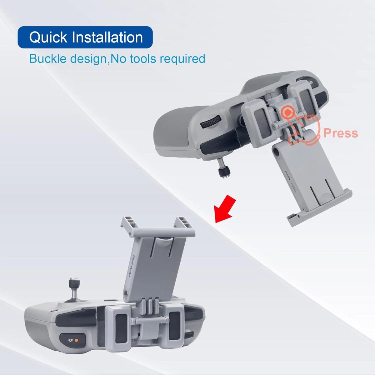 7.9-11 Inch RC-N3,N2,N1,N1C Tablet Holder Mount with RC Cable,Lanyard Grey