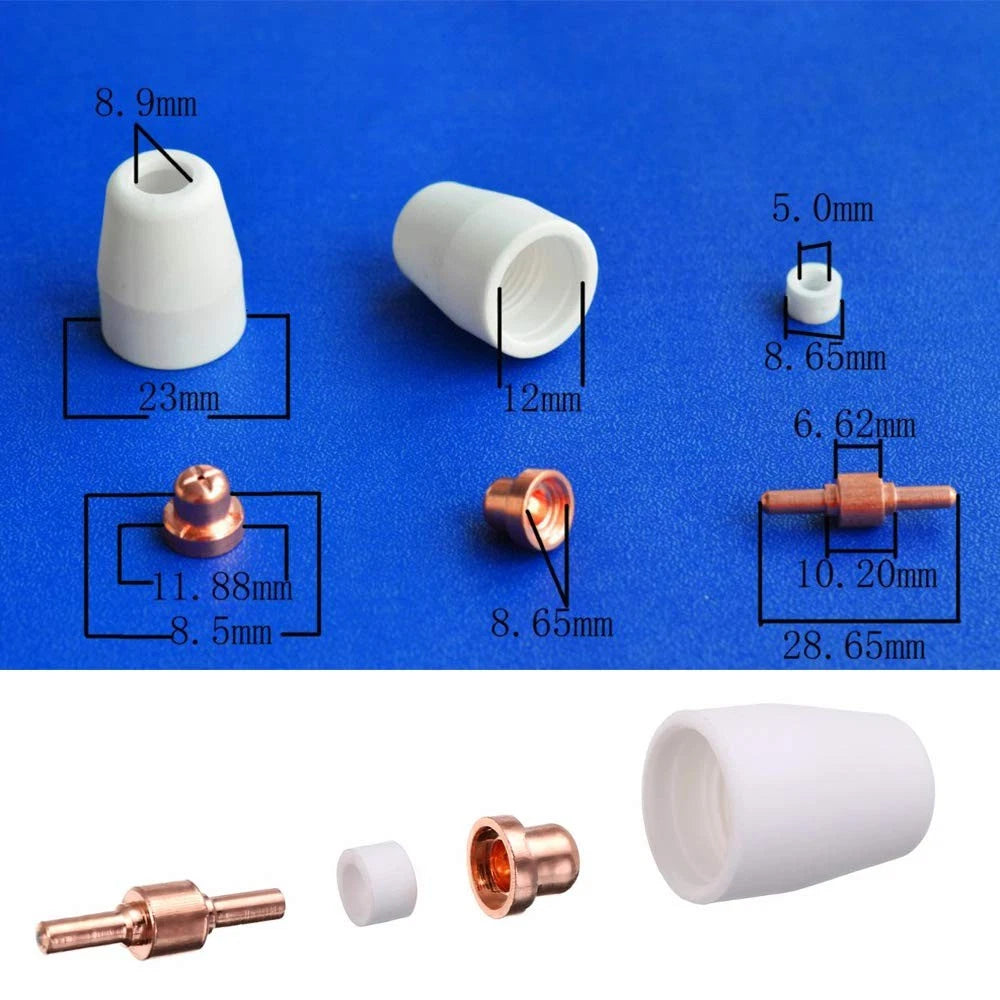 100PCS PT31 Plasma Cutting Consumables Fit CUT-45 CUT-50 CT-312 with 100pcs