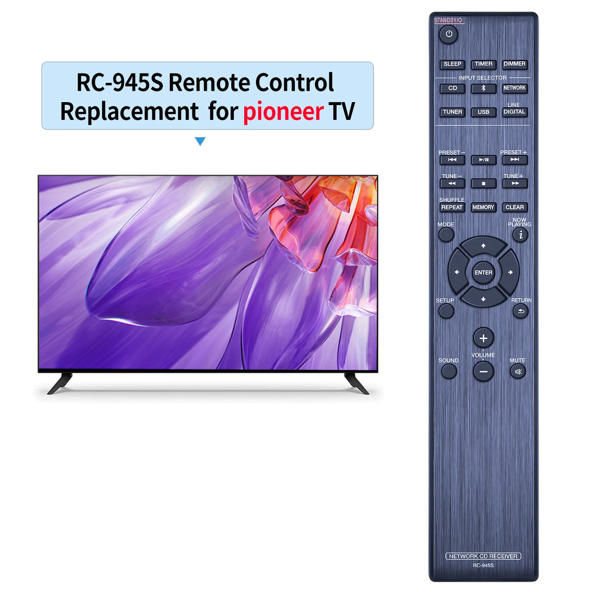 RC-945S Remote Control For Pioneer DVD HI-FI TV XC-HM86 X-HM76