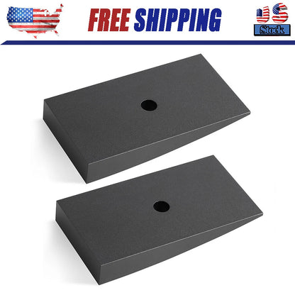 Rear Suspension Leaf Spring Shim Kit Rear 6 Degree, 2.5 Inches Wide Black