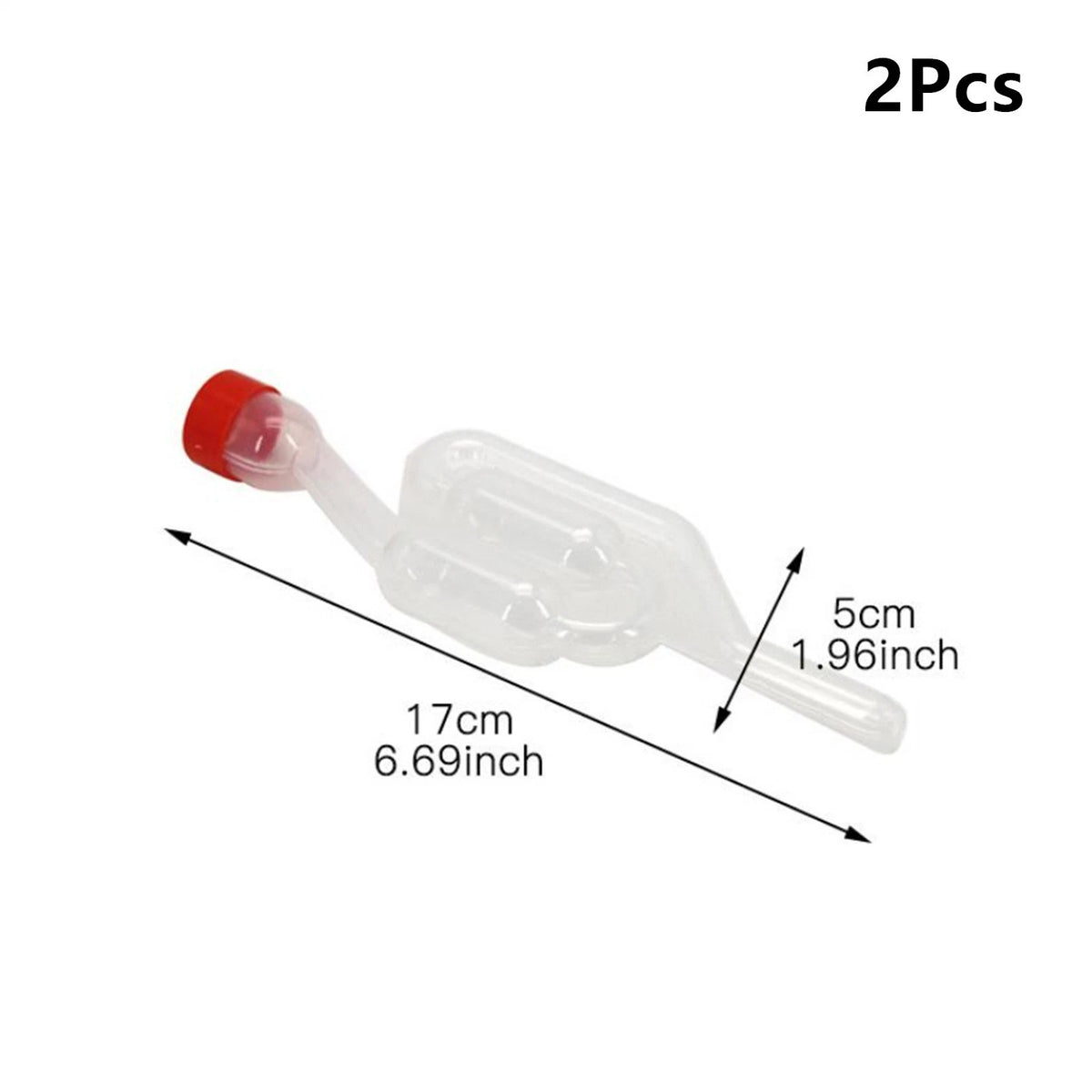 2PCS Transparent One-way Beer Making Tool Equipment Airlock Accessories