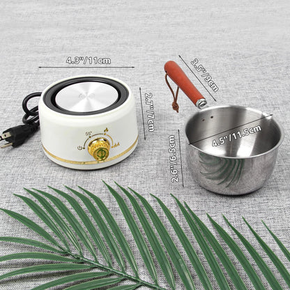 Deexun Wax Melting Pot Electric Melter for Candle Making,Candle off-white
