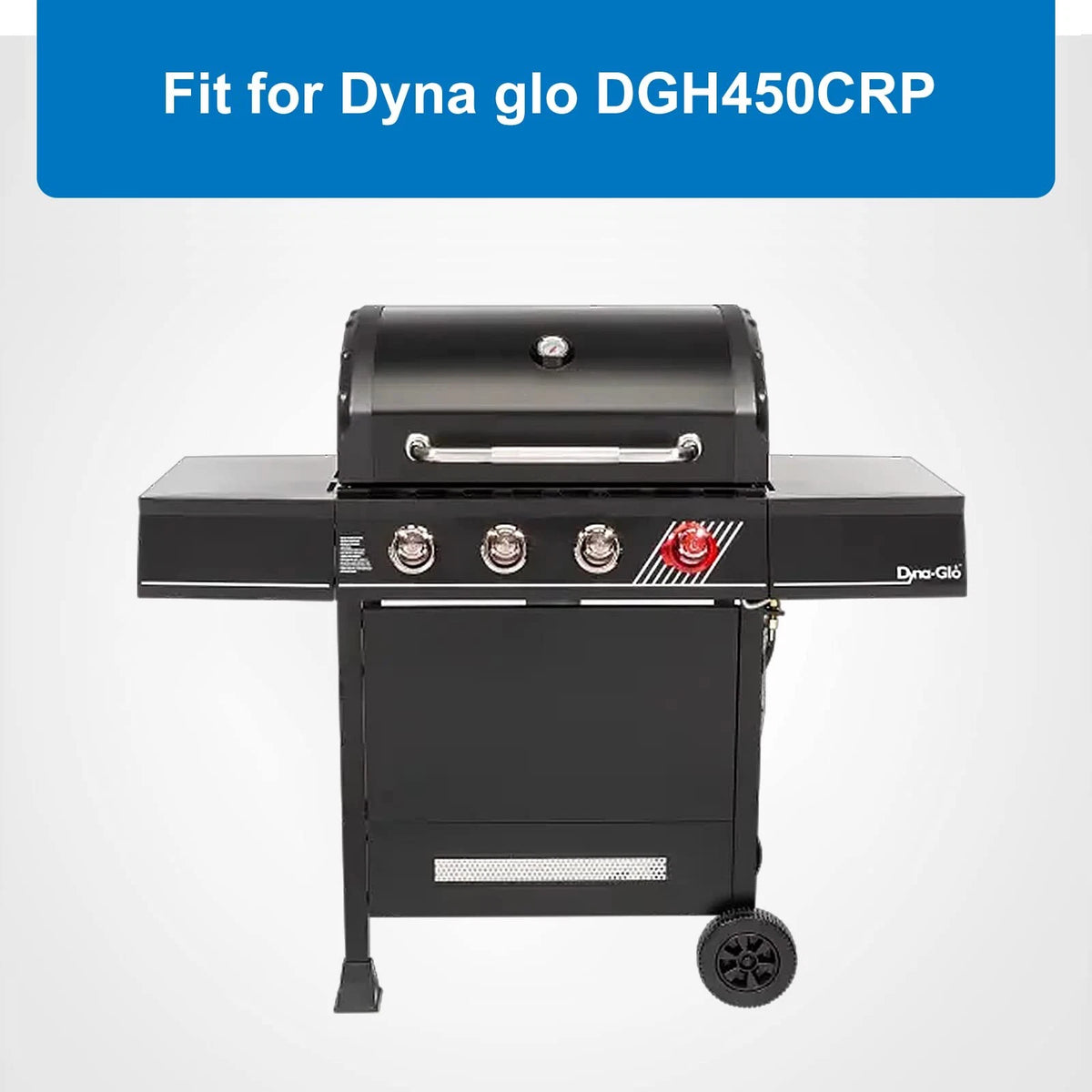 Uniflasy Cast Iron Cooking Grates for Dynaglo 4 Burner For DGH450CRP, Black