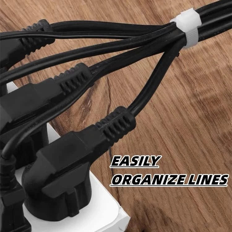 Zip Ties Assorted Sizes 400 Pack 12+8+6+4 Inch（400pack）, White