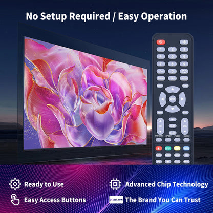 For Sylvox Deck-Series Pool-Series UHD LCD Outdoor TV Remote Control -