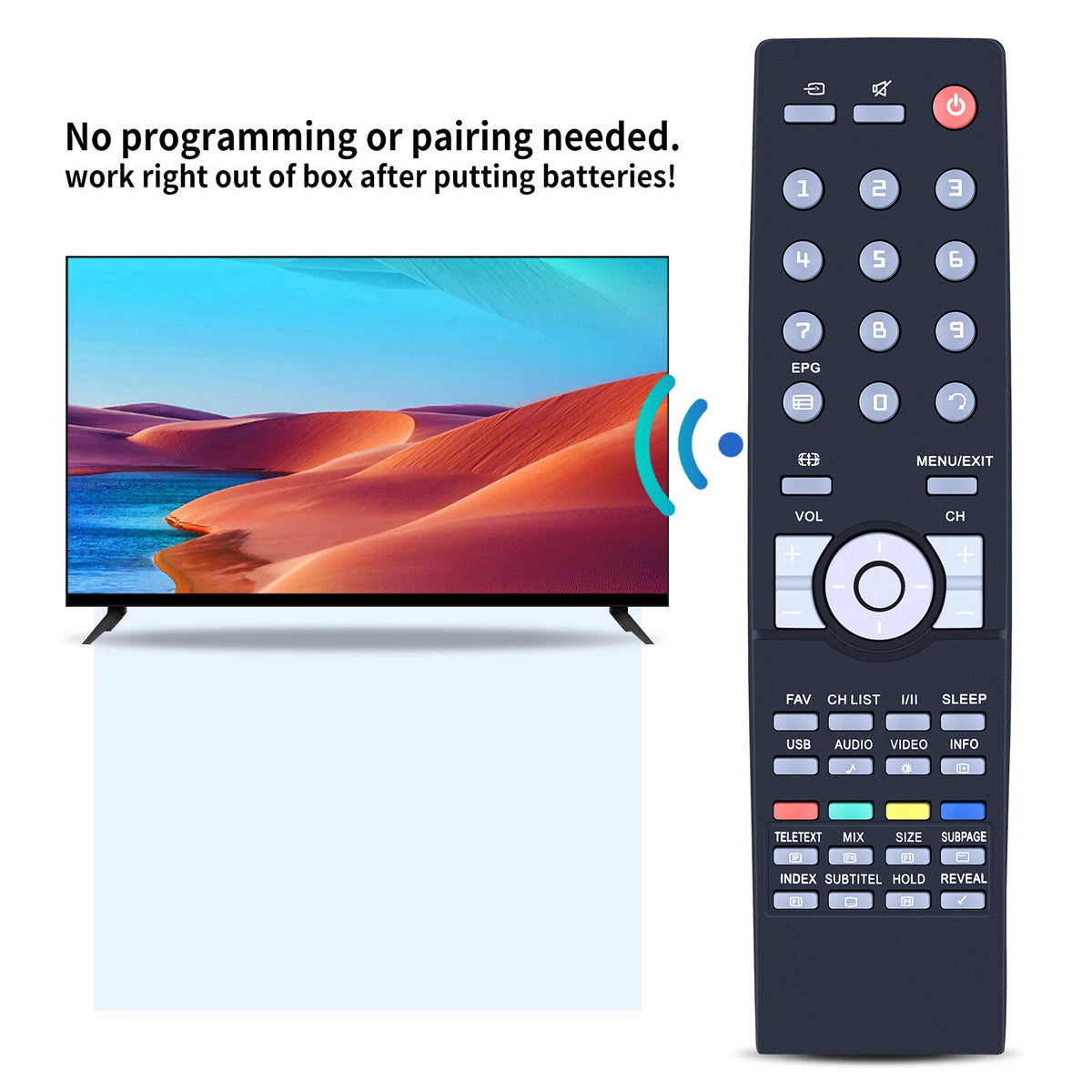 Remote Control For AOC TV L32W761 L37W431 LE40H137M L22W931 L26W831 L32W961