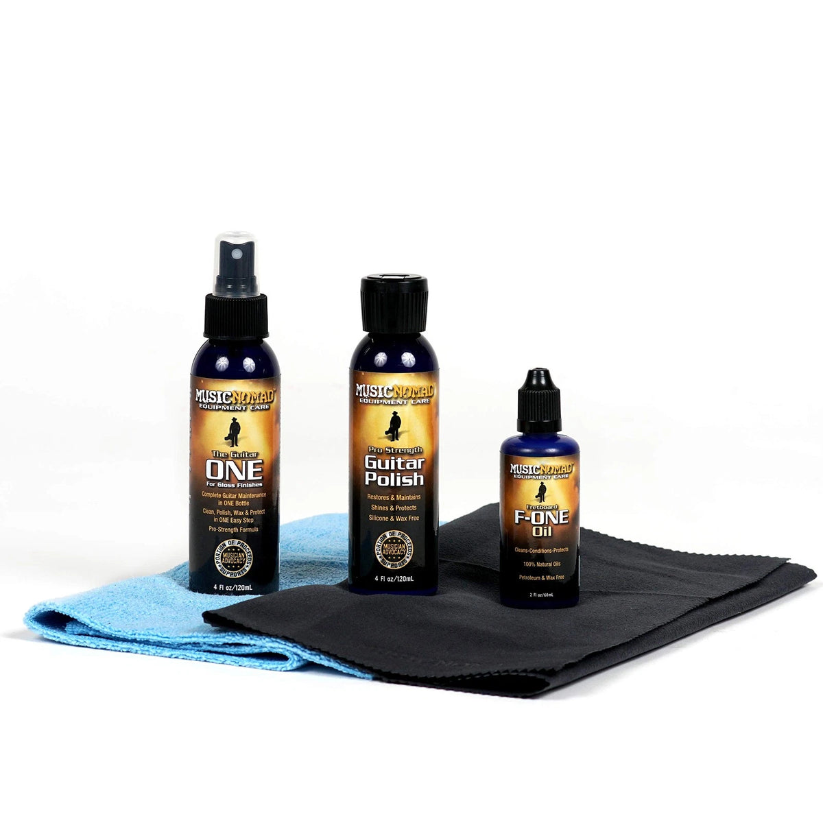 MusicNomad Guitar Complete Cleaning & Care Kit: Cleaner, 10 Fl Oz (Pack of 1)