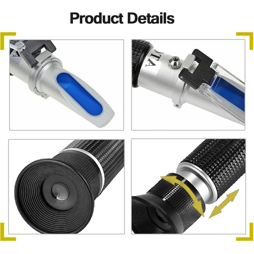 aichose Brix Refractometer with ATC, Dual Scale - Specific Gravity & Brix,...