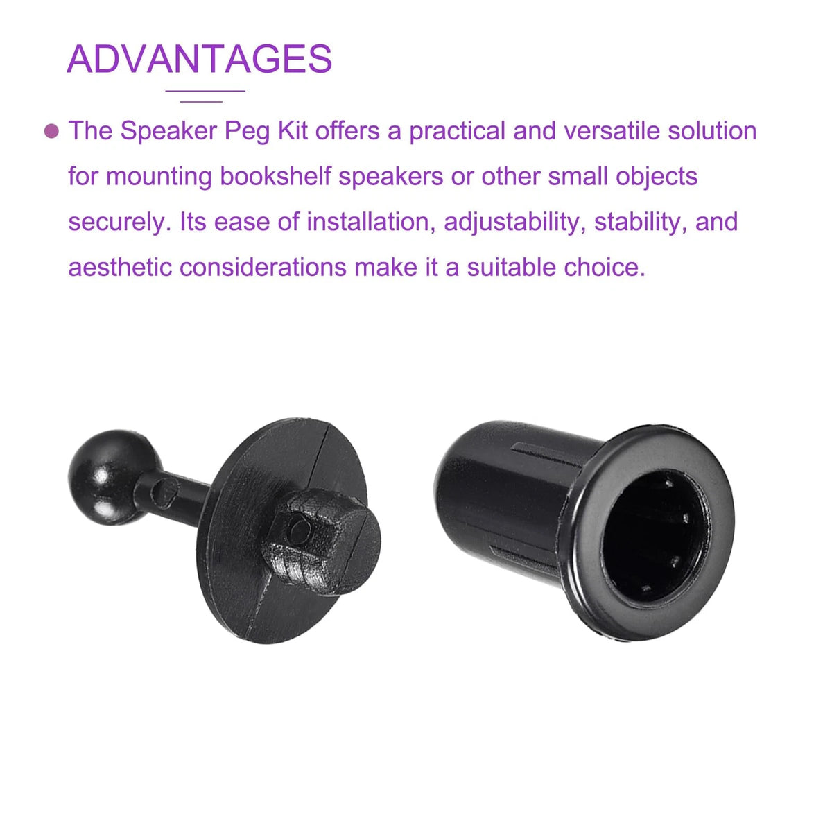Rebower Speaker Small Peg Kit Durable Peg,[for Speakers, Bookshelf...