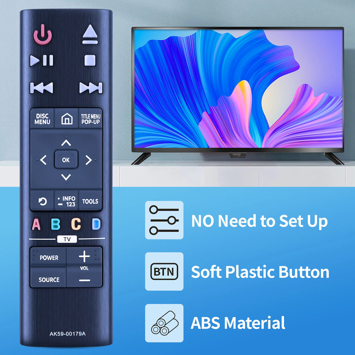AK59-00179A For Samsung Player Remote Control UBD-K8500 UBD-K8500/ZA