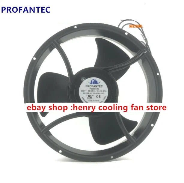 For PROFANTEC P2259HBL 230V 0.24A 254x89mm Electric control cabinet cooling fan