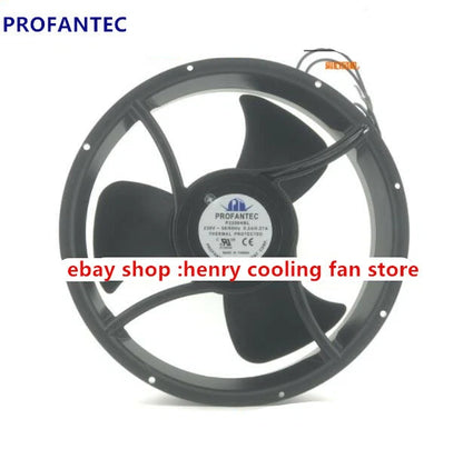For PROFANTEC P2259HBL 230V 0.24A 254x89mm Electric control cabinet cooling fan