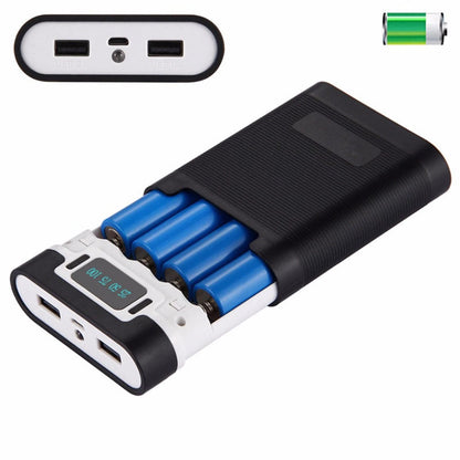 Dual USB Ports 5V/2.5A Portable Power Bank Case Housing With Charging Module