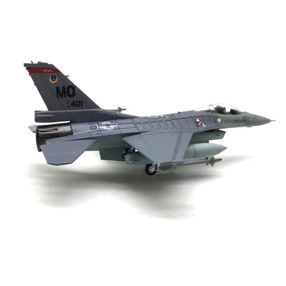 1:100 F-16C Fighter Diecast Metal Finished Aircraft Model With Display Stand