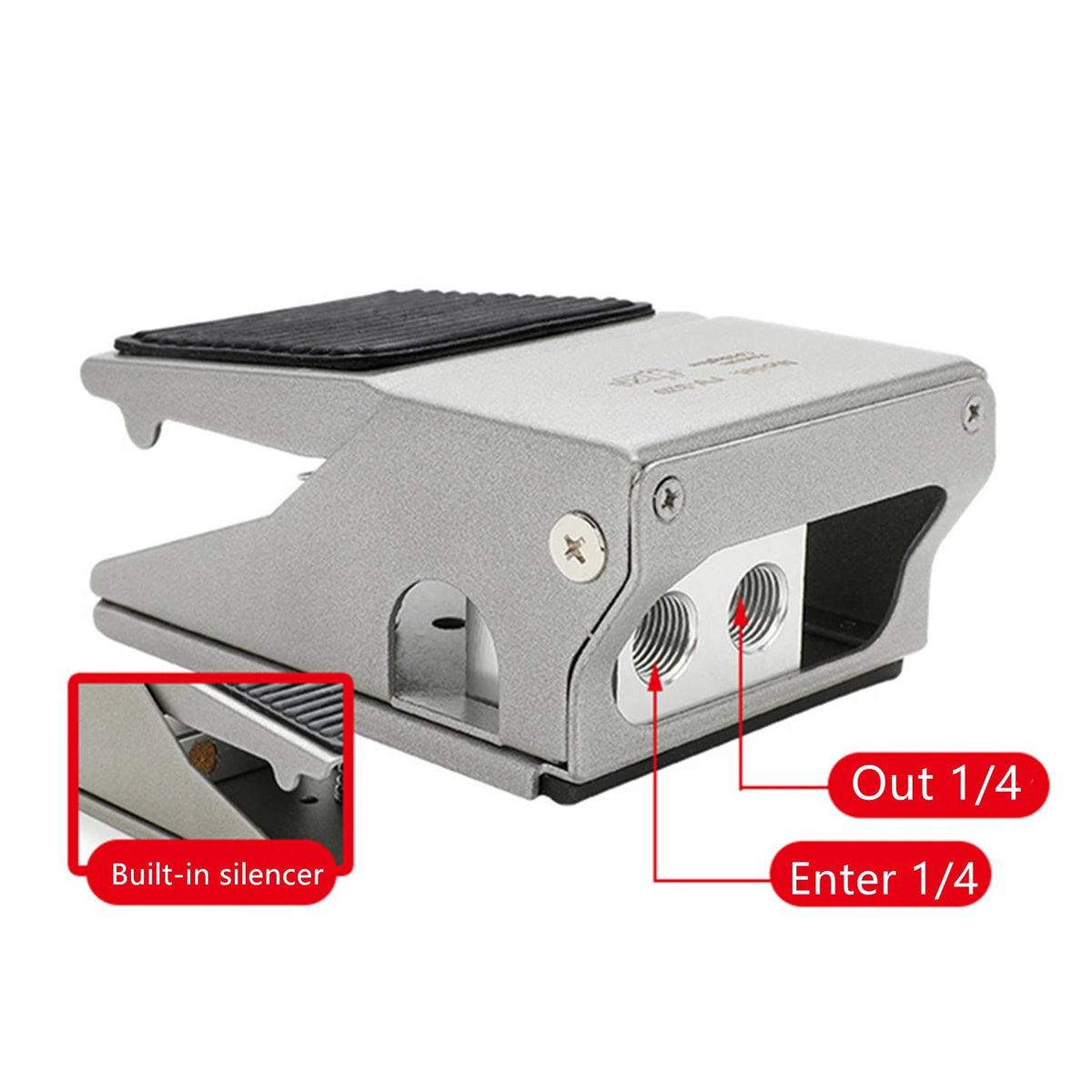 High Quality Air Pneumatic Foot Pedal Valve 3 Way 2 Position 1/4inch FV-320