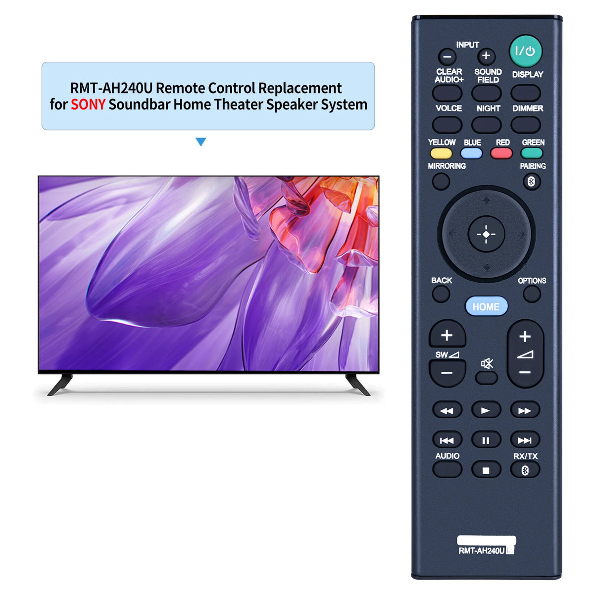 RMT-AH240U Remote Control For Sony Home Theater HT-NT5 HT-CT790 HT-XT2