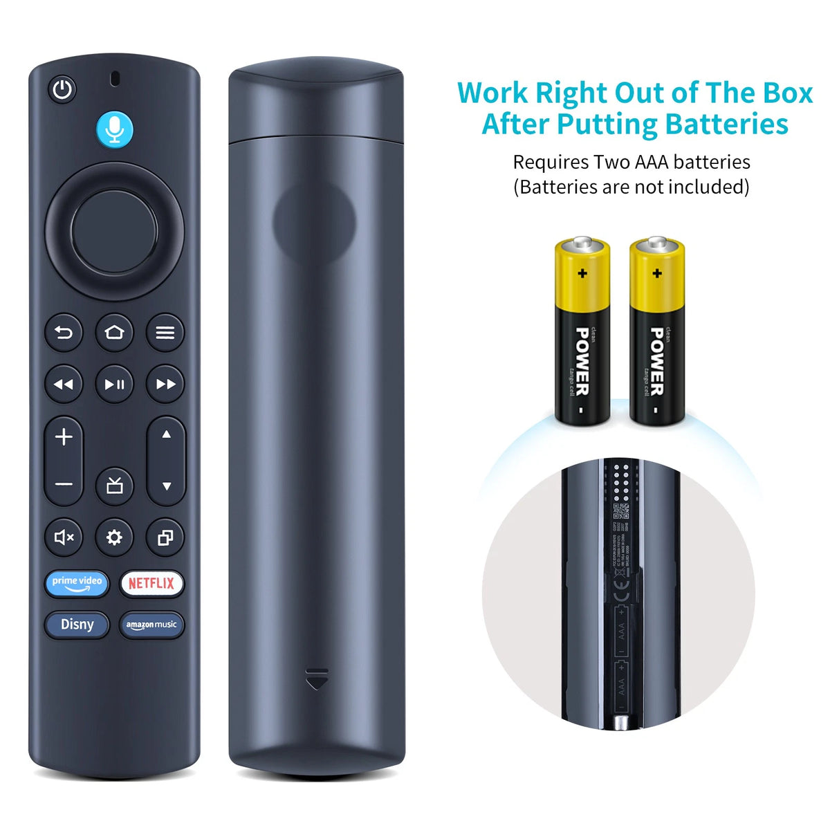 Voice Remote Control For Hisense 40-Inch Class QLED FHD Smart Fire TV 40QD4QF