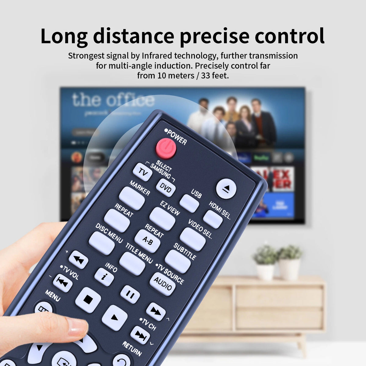 AK59-00084V Remote Control For Samsung DVD Player DVD-C550 DVD-D530