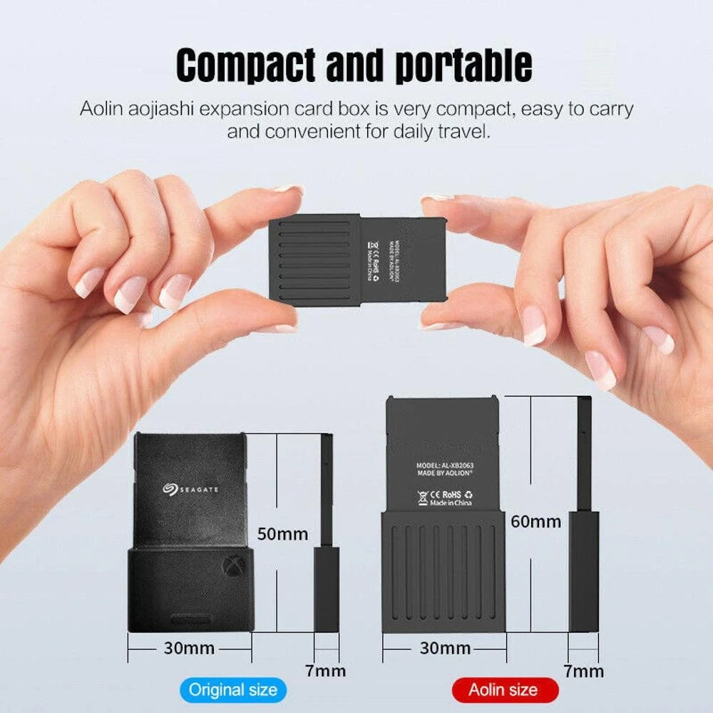 Aluminum Alloy External SSD M.2 Hard Drive Expansion Adapter for Xbox Series X/S